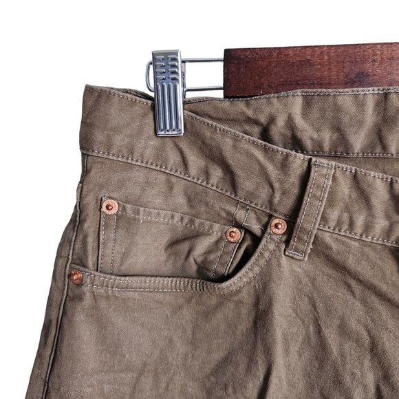 Buck Mason Pants Men's 31x29 Olive Green Roper Twill Ford Standard Jean - Picture 4 of 12